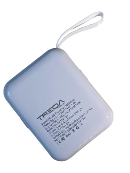 Baterie externa, 2 CABLU: X1 Lightning, X2 USB-C, 66W, incarcare rapida, 10000mAh