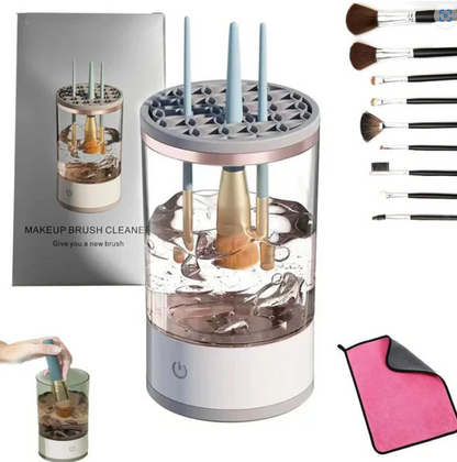 Aparat de Curatat pensule de machiaj, Usuca Rapid, Portabil, Alimentare USB, Uz casnic, Ideal pentru make-up artisti, 2-in-1, spalare si uscare