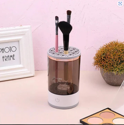 Aparat de Curatat pensule de machiaj, Usuca Rapid, Portabil, Alimentare USB, Uz casnic, Ideal pentru make-up artisti, 2-in-1, spalare si uscare