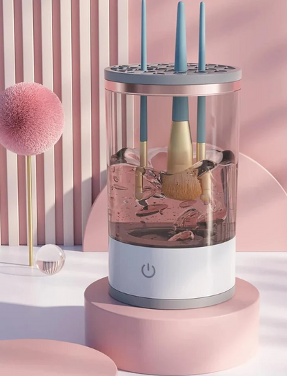 Aparat de Curatat pensule de machiaj, Usuca Rapid, Portabil, Alimentare USB, Uz casnic, Ideal pentru make-up artisti, 2-in-1, spalare si uscare