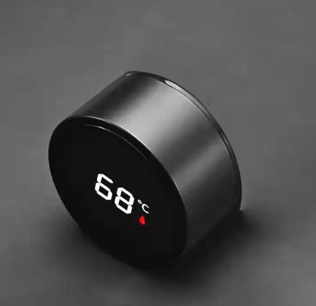 Termos smart cu afisaj led , afisarea temperaturii, pastreaza bautura fierbinte sau rece timp de 12 ore, otel inoxidabil, capacitate 500 ml Negru