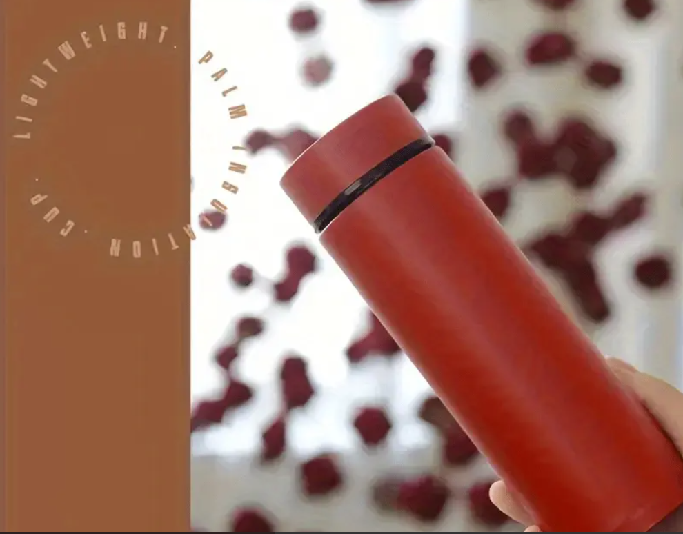 Termos smart cu afisaj LED , Afisarea Temperaturii, Pastreaza Bautura Fierbinte sau Rece timp de 12 ore, Otel Inoxidabil, Capacitate 500 ml