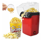 Aparat cu Aer Cald de facut Popcorn , fara Ulei, 3min Preparare 1200W, Recipient dozator Boabe, Rosu