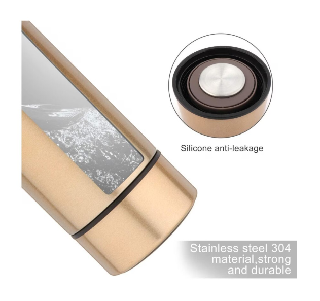 Termos smart cu afisaj led , afisarea temperaturii,  pastreaza bautura fierbinte sau rece timp de 12 ore, otel inoxidabil, capacitate 500 ml Auriu